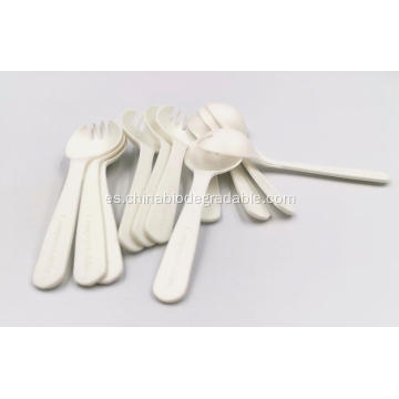 Almidón de maíz saludable 100% compostable Spork desechable